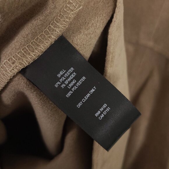 Tan Faux Suede Mini Dress - Picture 4 of 8